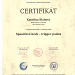 Trigger Points - Certifikát Katka Blahová