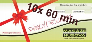 Masáže Husova - Dárková poukázka