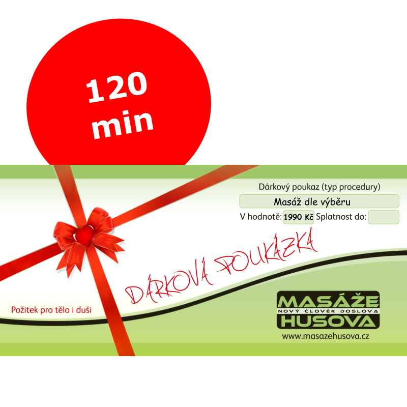 Dárková poukázka 120 minut