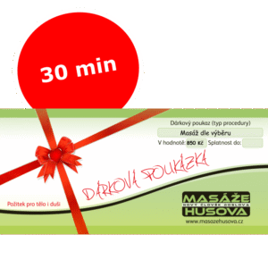 Gift Voucher 30 minutes - Masáže Husova